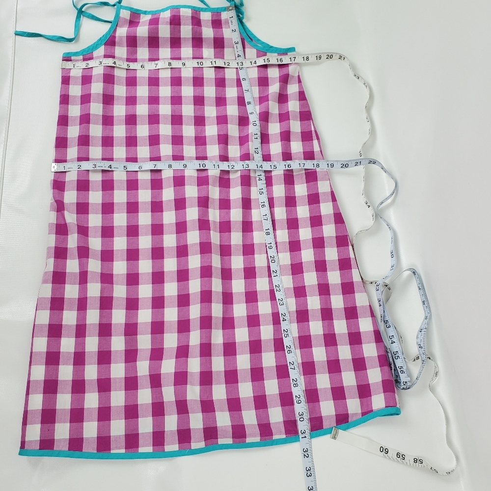 Hanna Andersson Cotton Aline Checked Dress 160 - Picture 6 of 9